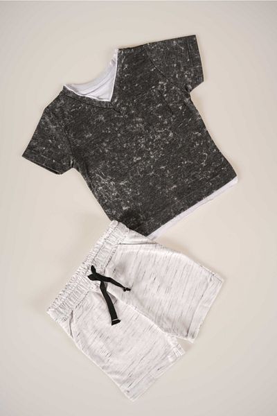 MİNİKO KİDS New Season Pocket Model Baby Shorts 2 Piece Set