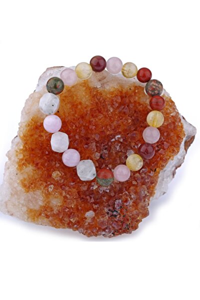 OSMANLI DOĞAL TAŞ Sertifikalı Doğal Taş Bileklik - Unakit-jasper-ay Taşı-pemb...