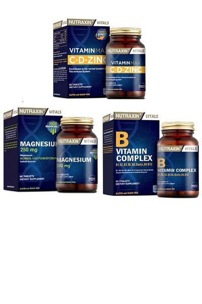Nutraxin Vitamin Max + Vitamin B Complex + Magnesium - 60 Tablets