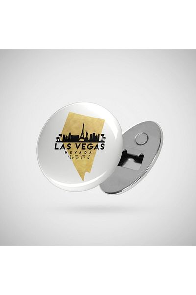 Fizello Las Vegas Nevada Skyline Map Art Opener
