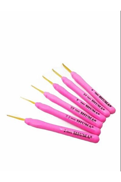shuma Yumuşak Saplı Aluminyum Yün Tığı 3.5 Numara 3,5 Mm Tığ
