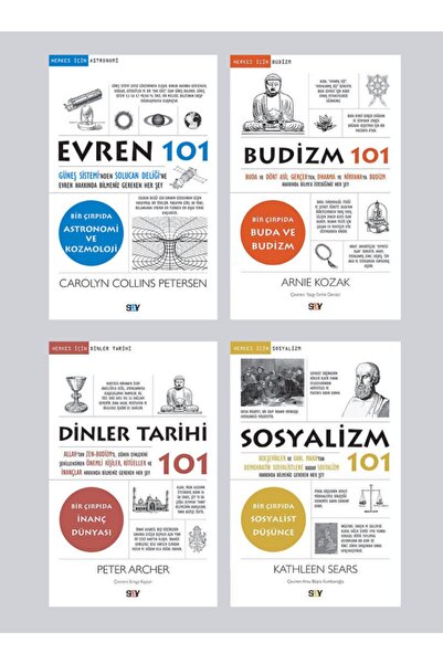 Say Yayınları Herkes Için 101 Serisi (4 KİTAP) Evren – Budizm – Dinler Tarihi...