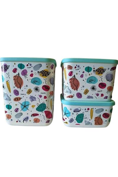 Tupperware Cubic Patterned Series