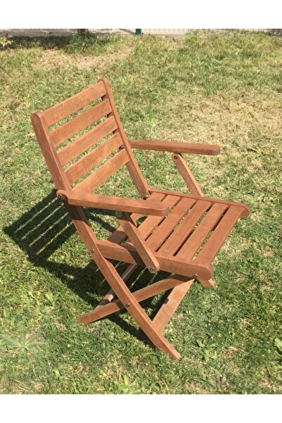 EFE GARDEN Katlanır Ahşap Bahçe Sandalyesi | - Portatif, Dayanıklı