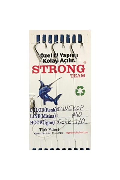 Strong Team Üçlü Deniz Minekop Iğne Takımı Çelik