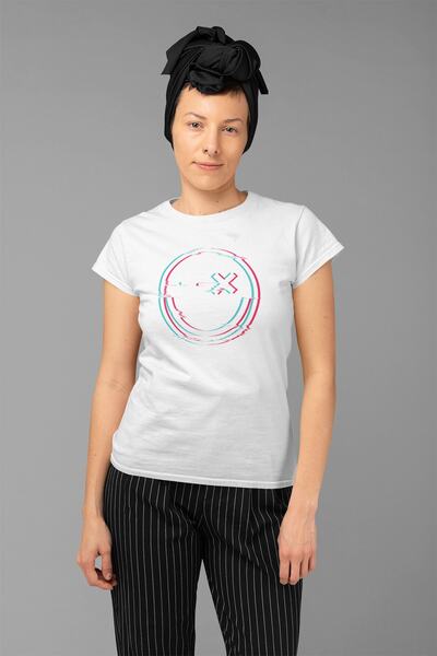 ErTaPassage Γυναικείο μπλουζάκι White Smile με τύπωμα - T3014466