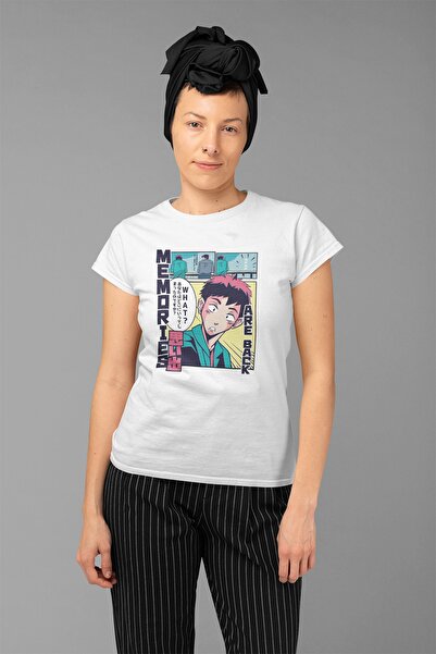 ErTaPassage Λευκό Anime με τύπωμα Γυναικείο μπλουζάκι - T9189171