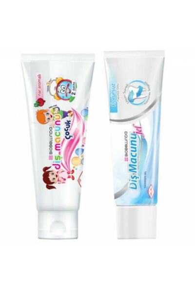 BioBellinda Set of 2 Toothpaste for Children and Adults