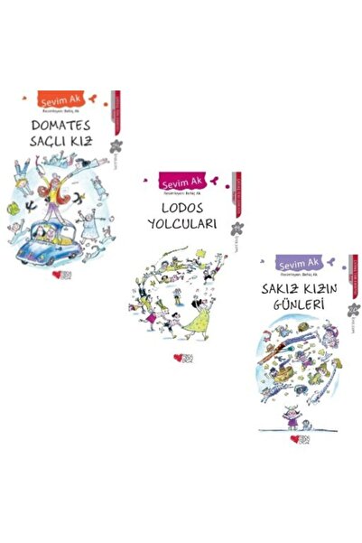 Can Yayınları Can Yay. Sevim Ak Üç Kitap Set; Domates Saçlı Kız - Lodos Yolcuları - Sakız Kızın Günleri