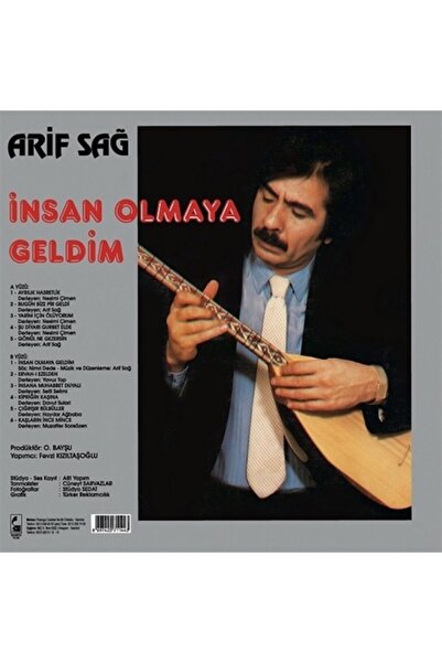 Genel Markalar Arif Sağ İnsan Olmaya Geldim Plak
