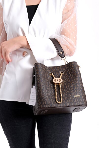 Just Polo Women's Brown Hand Shoulder Bag