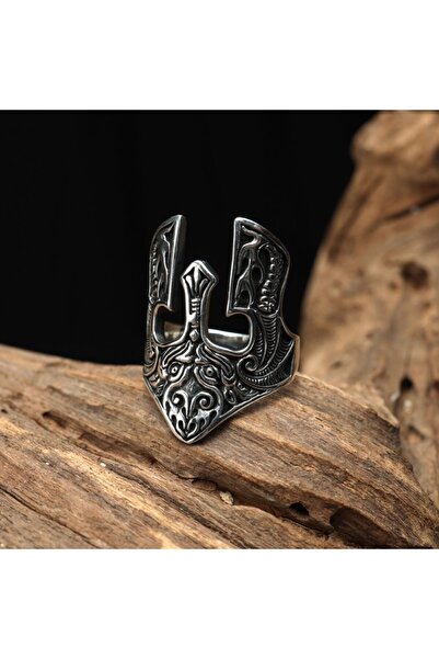 Sima Silver Gümüş Tasarım Maske Yüz Diriliş Osmanlı Okçu Zihgir Figürlü Kabar...