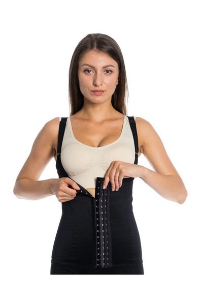 ELEGANCE KORSE Women's Original Latex Fabric Steel Underwire Corset