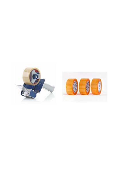 MTKardeşler 3 τεμάχια 45x100 διαφανής κολλητική ταινία κλάσης A + μηχάνημα κο...
