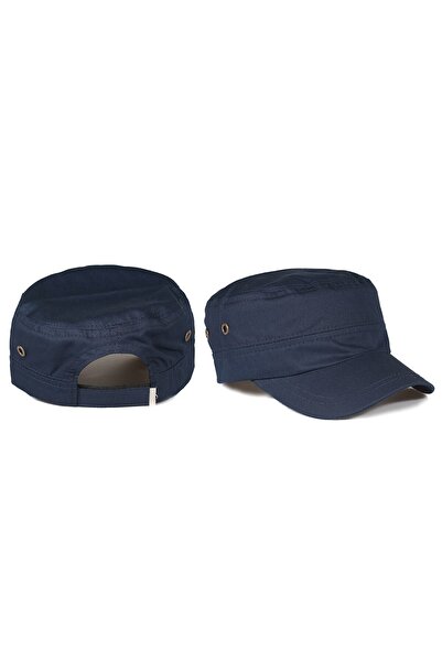 İstanbul Şapka Mornarsko plava Lan postojana boja, podesiva modna kapa Castro