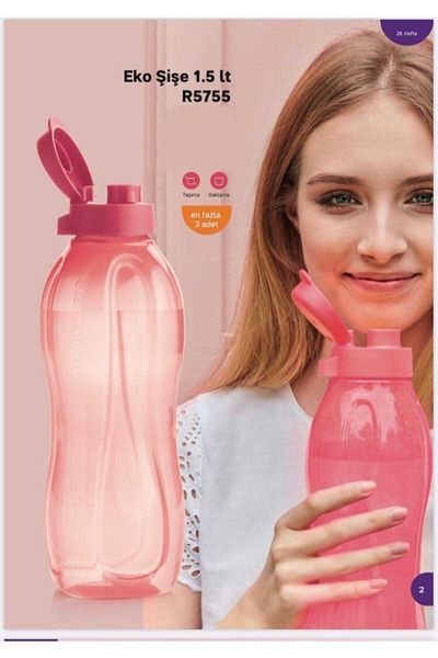 Tupperware Pomegranate Flower Eco Bottle 1.5 l