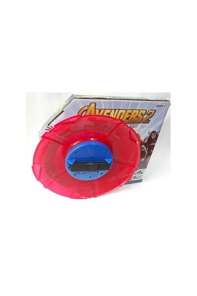 Şenver Toys لعبة Marvel Avengers Captain America Shield الإلكترونية مع أضواء وأصوات مقاس 27 × 27 سم