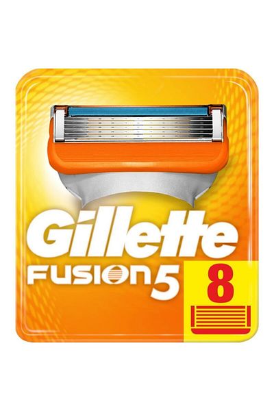 Gillette Fusion Spare Shaving Blade 8 Pieces Cardboard Pack