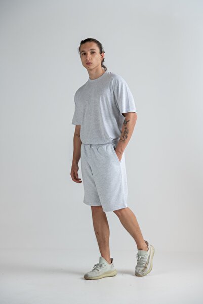 Eoselio Limited Edition Lightweight Unisex Şort Lte-04-g Grey Marl