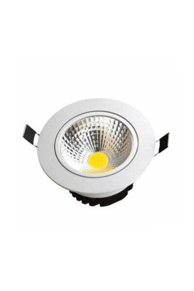 ADALED Led 5w Cob Gömme Spot Tavan Armatürü Banyo Mutfak Spot 10 Adet Beyaz Ç...