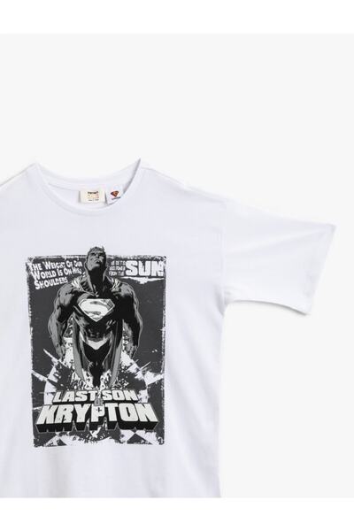 Koton Chlapec se převléká do světla Superman Licencované tričko Bavlna