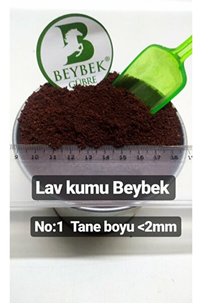 Beybek Gübre Lav Taşı Kırığı < 2 mm (No:1) 2 Litre – Volkanik Cüruf Doğal Drenaj Taşı –