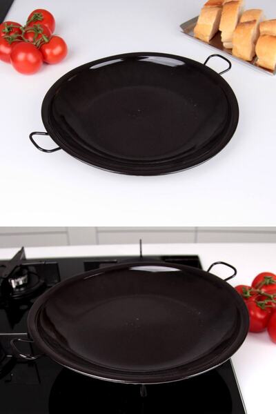 Genel Markalar Emaye saç kavurma sacı, tutma kulplu, şık ve kullanışlı mutfak...