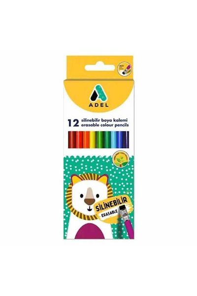 Adel Erasable Dry Paint Pen Full Size Cardboard Box 12 Colors