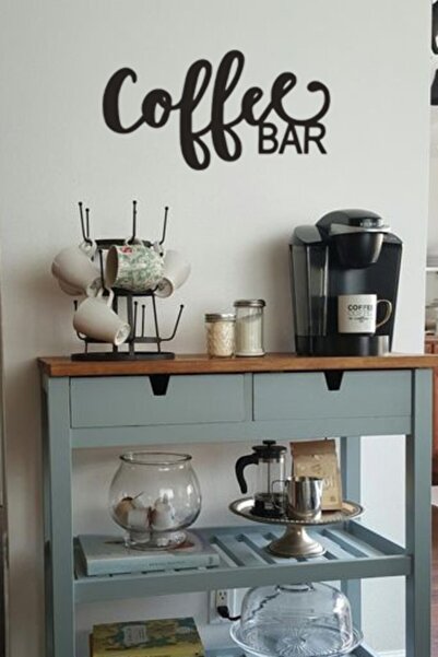 HTS TASARIM Coffee Bar Dekoratif Ahşap Duvar Dekoru