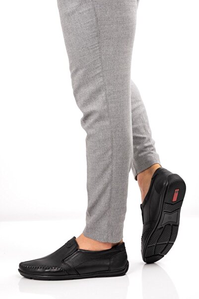 maximoda Чоловічі шкіряні мокасини без шнурків