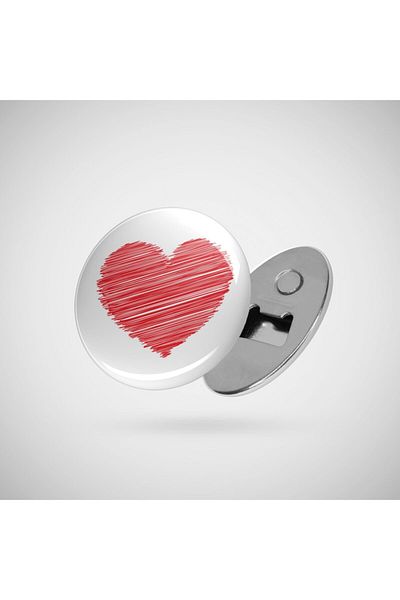 Fizello Ανοιχτήρι Red Heart Scrıbbles Pop Art
