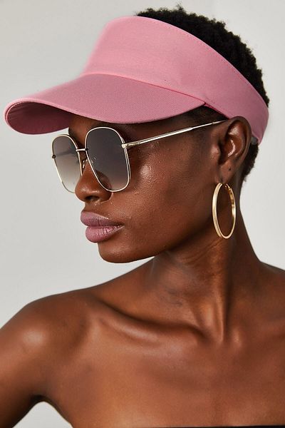 tuplepie Unisex UV Protective Visor Cap Visor Tennis Hat - Pink