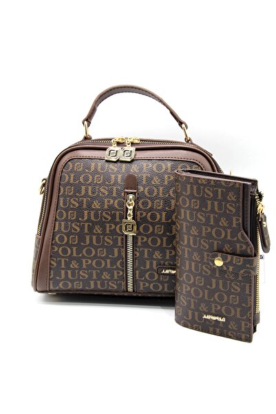 Just Polo Women's Brown Maynimos Women's Bag Wallet Combination
