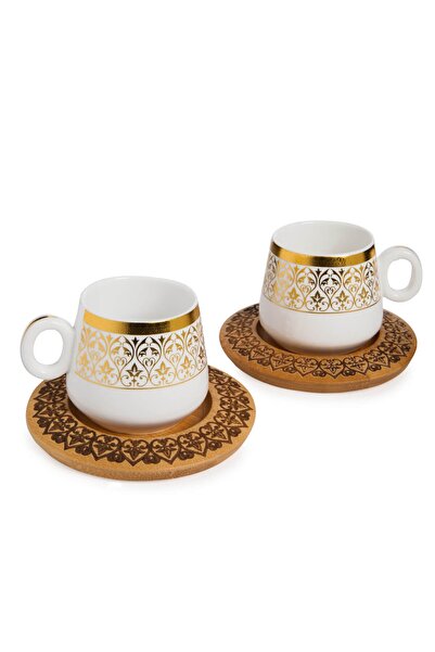 Bambum Ottoman - 2-Person Coffee Set with Pattern Base B0240