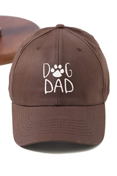 ŞapkaMania Унісекс Kahve Bej Dog Dad & Dog Mom 2'li Kep Set