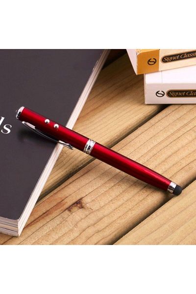TEKNETSTORE قلم الكمبيوتر اللوحي الذي يعمل باللمس باللون الأحمر