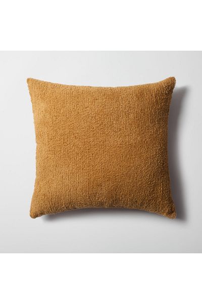 Fineroom Living "Cozy" - Sheepskin Textured Feather Throw Pillow 50x50 (Inner Pillow Included)