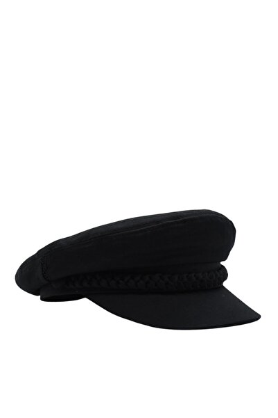 Yılmazel Kaptan Şapka Kışlık Kaşe Kumaş Kasket Ecevit