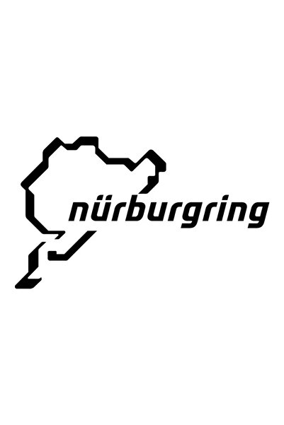 Dijitonline ملصق تلقائي Nürburgring أسود - ملصق تلقائي - 20 سم