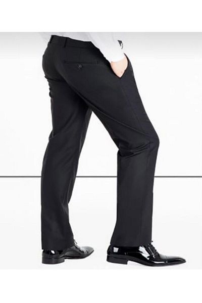 MaviMoure Men's Classic Cut Fabric Trousers Please Ask Size