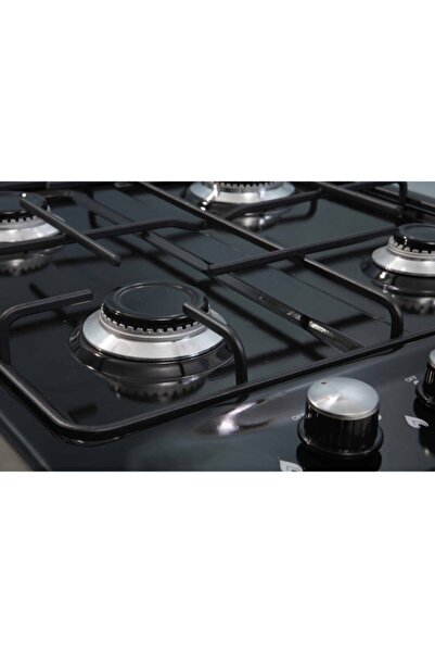 ERATO Siyah Tüp Uyumlu 4 Dört Gözlü Set Üstü Ocak