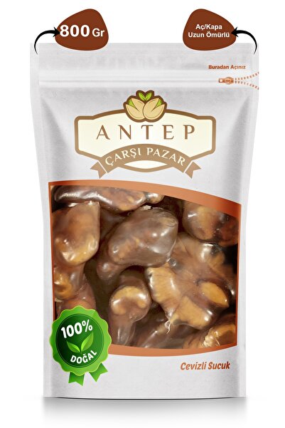 Antep Çarşı Pazar Cevizli Sucuk Ev Yapımı Üzüm Pekmezli | 800 Gr.