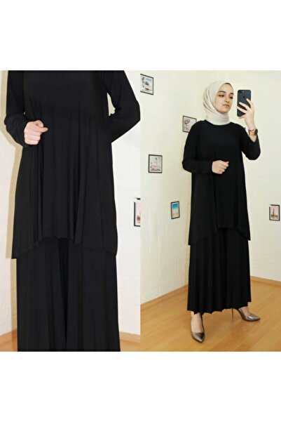 MODAMÜNASİP Costum cu pantaloni plisați pentru femei