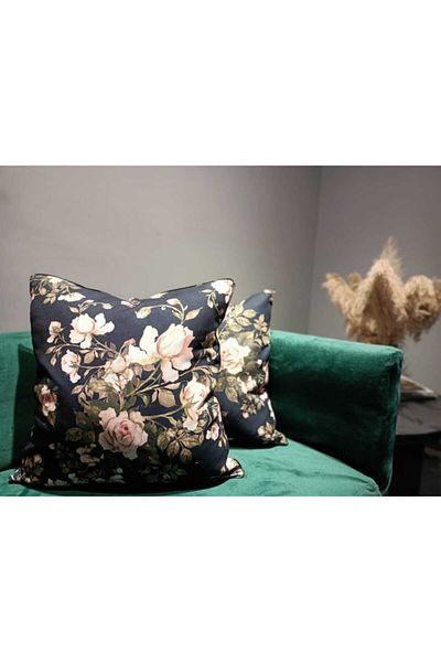 Alacastore Husă de pernă cu design special cu model de flori cu imprimare digitală