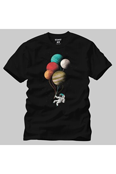 Crazy Astronaut Planete Baloni Svetska I Svemirska Muška Majica