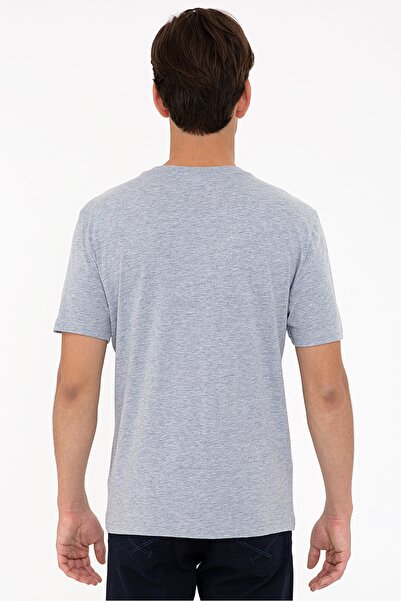 U.S. Polo Assn. Γκρι ανδρικό μπλουζάκι