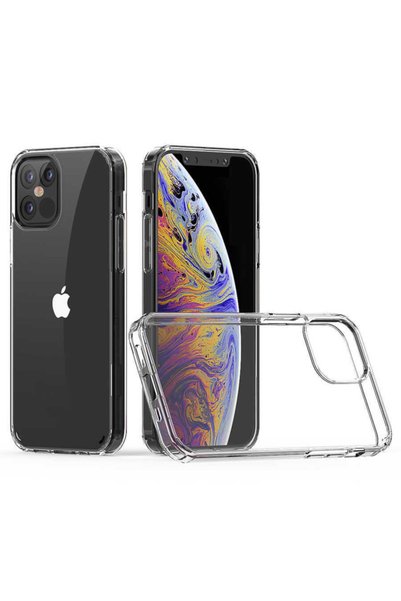 noktaks غطاء حماية شفاف بدون فتحات لزوايا الهاتف - متوافق مع هاتف iPhone 12 P...