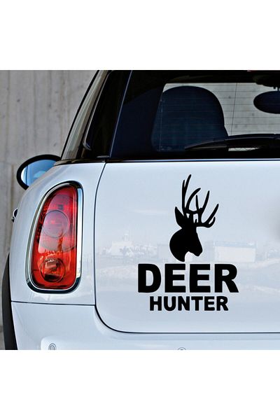 New Jargon Autocolant cu inscripții Deer Hunter Deer Hunter 25cm - Negru