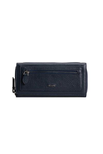 Grande 2636 Leather Women's Wallet Navy Blue
