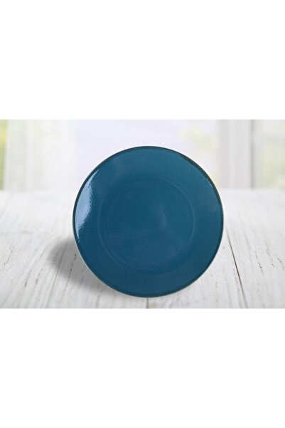 Keramika 6 Lı Tabak Ege Servıs 26 Cm Reaktıf Mc Artıstık Brush Bıskuvı Fıle N7 A